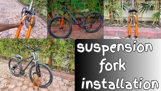 cycle headset repair  cycle suspension install  how to service headset repair [upl. by Nolitta]