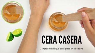 Como hacer cera para depilar hecha en casa con ingredientes naturales [upl. by Tessa173]