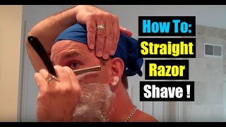 Quick Tutorial Learn How To Shave with a Straight Razorgeofatboy [upl. by Nazay660]