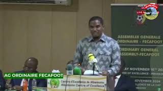 🛑➡️ DISCOURS DU PRÉSIDENT SAMUEL ETOO À LASSEMBLÉE GÉNÉRALE DE LA FECAFOOT DU 16112024⚽️🦁🇨🇲🔥 [upl. by Akiemat]