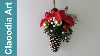 Bombka z szyszki świerkowej DIY bauble spruce cones [upl. by Emarie]