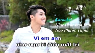 Karaoke  Như phút ban đầu  Noo Phước Thịnh E Min [upl. by Elleiand]