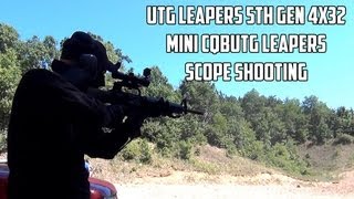 UTG Leapers scope shooting [upl. by Dorej]