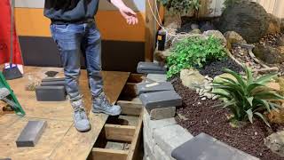 How To Mark and Cut Curved Retaining Wall Coping [upl. by Conan]