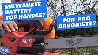 New Milwaukee top handle chainsaw REVIEW [upl. by Britte]