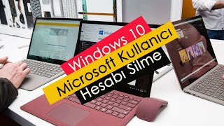 Windows 10 Microsoft Kullanıcı Hesabı Silme [upl. by Royall]