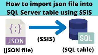 107 How to load json file in SSIS  Import json file to SQL Server using SSIS [upl. by Maryjane]