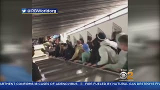 Caught On Camera Rome Escalator Accident [upl. by Odette942]