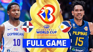 Dominican Republic v Philippines  Full Basketball Game  FIBA Basketball World Cup 2023 [upl. by Oivat976]