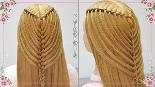 SEMIRECOGIDOS con TRENZAS para CABELLO LARGO  PEINADOS FACILES Y RAPIDOS [upl. by Eahs]