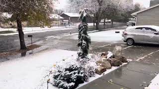 Día de nieve aquí en taylorville Utah [upl. by Melodee]