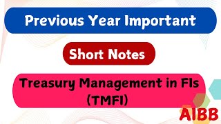 Treasury Management Short Notes [upl. by Bili]