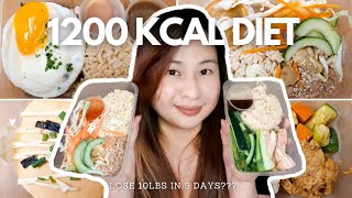 I tried the 1200 kcal diet for 5 days 10lbs in 5days  Drei Casimiro SmartMeals [upl. by Ilonka]