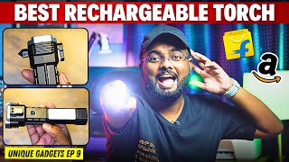 Best Rechargeable Torch Light ⚡ With Hammer and Powerbank Function😱 Review  Unique Gadgets Ep 9 🔥 [upl. by Bernice]