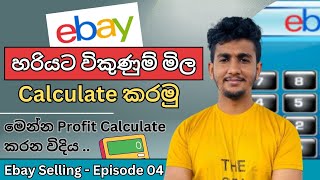 How To Calculate Ebay Profit in Sri Lanka I Ebay Fee Calculator [upl. by Angadresma]