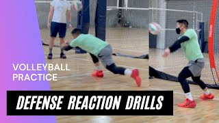 DEFENSE REACTION Time Drills for Volleyball [upl. by Constantino]