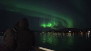 Northern Lights Cruise In Tromso Norway [upl. by Yesdnik]