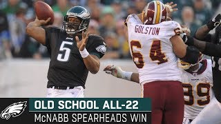 Donovan McNabb Leads Eagles Past Redskins  Eagles Old School All22 [upl. by Sonny]