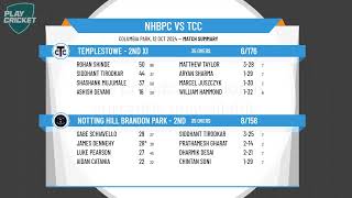 Notting Hill Brandon Park  2nd XI v Templestowe  2nd XI [upl. by Adnohsirk]