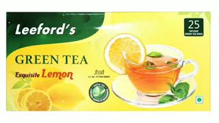 Leeford Green Tea Exquisite Lemon Flavour 2 Box of 25 Tea Bags  Lemon Green Tea Bags Box 50 Bags [upl. by Hadihsar]