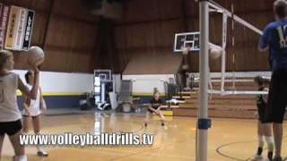 LineTipAngleTip Volleyball drill [upl. by Menides201]