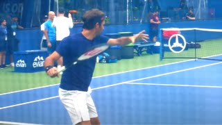 Roger Federer Slow Motion Forehand  Backhand Court Level View  ATP Tennis Slow Motion Technique [upl. by Klockau]