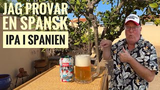 Ölprovning Jag provar en spansk IPA på plats i Spanien Mahou Session IPA🇪🇸 [upl. by Lefty]