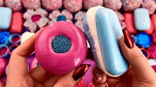 ASMR crushing soap boxes with foam 💙 Cutting soap cubes 💕 Clay cracking light plasticine 💖 [upl. by Hecht]