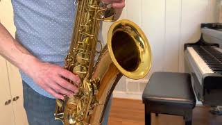 Selmer Mark VII Tenor Saxophone Demo wwwdcsaxcom [upl. by Ihsoyim]