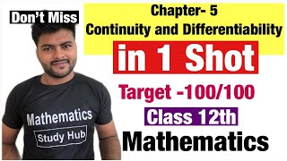 Continuity and Differentiability Class 12 in 1 Shot By Ashish Gupta Full Marks Guaranteed [upl. by Adnale]