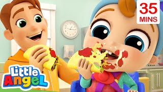 Mealtime Song  More Little Angel Kids Songs amp Nursery Rhymes [upl. by Asek]