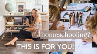 HOMESCHOOL ROUTINE 📚✨ keep the magic alive in learning  fun homeschooling ideas [upl. by Ecnirp84]