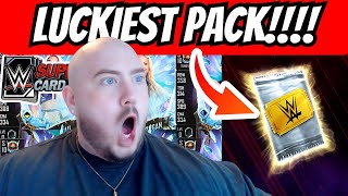 INSANE LUCKIEST WWE SUPERCARD PACK OPENING [upl. by Oinesra163]