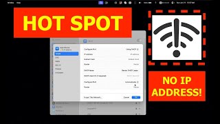 SOLVED HOTSPOT ISSUE APPLE MACBOOK IPHONE CONNECTED BUT NO IP ADDRESS [upl. by Carmel815]