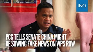 PCG tells Senate China might be sowing fake news on WPS row [upl. by Iona]