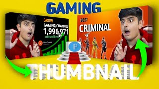 mobile se gaming thumbnail kaise banaye  gaming thumbnail  thumbnail kon se app se banaye [upl. by Ecertal]