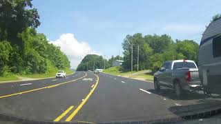 Driving in North Carolina on US 221 from Marion to Linville Falls in the Mountains [upl. by Roice]