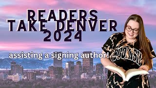 Readers Take Denver 2024  assisting a signing author at a book signing [upl. by Anali]