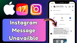 How to Fix Instagram Message Unavailable This Content May Have Been Deleted  iPhone  iPad  2024 [upl. by Goldberg]