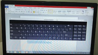 On Screen Keyboard Windows 10  Laptop On Screen Keyboard  Keyboard On Screen Laptop [upl. by Lewert]