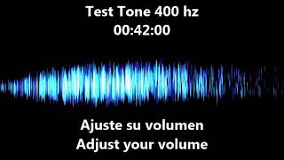 400 hz Test Tone  Audio frequency 400 hz [upl. by Tsew]