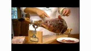 Spanishtastefr  Comment couper un Jambon Pata Negra Bellota [upl. by Brotherson615]