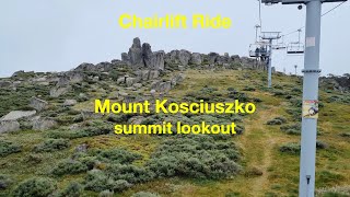 Mount Kosciuszko summit lookout  Chairlift Ride At Thredbo NSW Australia’s highest mountain [upl. by Hanyaz]