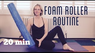 FOAM ROLLER  20 min Full Body Foam Rolling Routine [upl. by Dominica366]