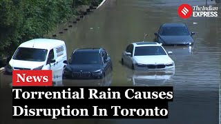 Toronto Flood Toronto Faces RecordBreaking Rainfall and Severe Flooding  Canada Flood 2024 [upl. by Anizor]