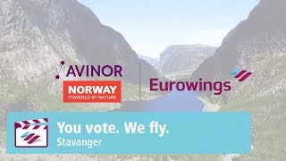 Stavanger  You vote We fly  Eurowings [upl. by Adolphe]