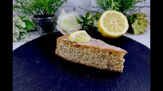 Low Carb Zitronenkuchen mit Quark  Rezept ohne Zucker amp ohne Mehl [upl. by Eixirt]