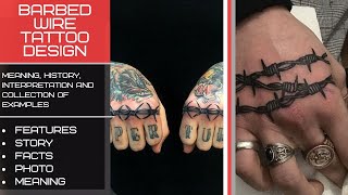 Barbed wire tattoo meaning  facts and photos for tattoovaluenet [upl. by Joh207]