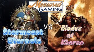 Stormcast Eternals vs Blades of Khorne  2000pts new 4th edition Age of Sigmar [upl. by Fording750]