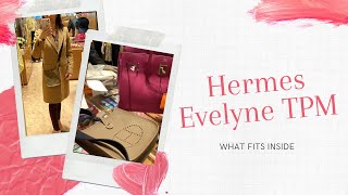 Hermes Evelyne TPM What fits [upl. by Veats]